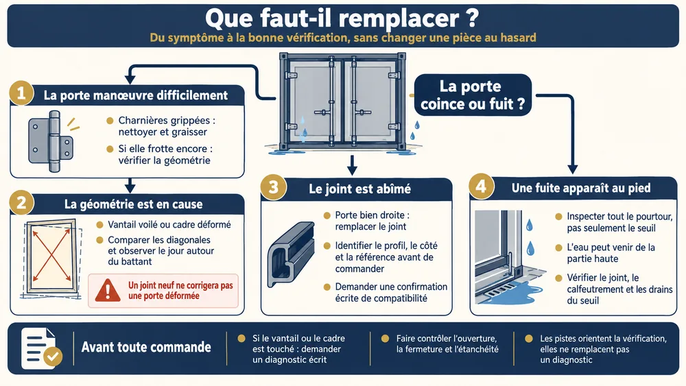 Que faut-il remplacer ? : du symptôme à la bonne vérification, sans changer une pièce au hasard